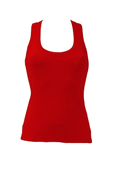 Camiseta personalizada de chica de tirantes.. Espalda diseño natación. Canalé 1x1