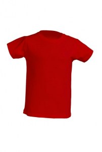 Camiseta infantil manga corta. Costuras laterales. Cuello de lycra. Doble costura en cuello, mangas y bajos. Refuerzo de hombro a hombro. Grey Melange: 85% algodón / 15% poliéster.