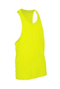 Modelo unisex. Espalda de nadador.. Fluor: 65% poliéster 35% algodon.